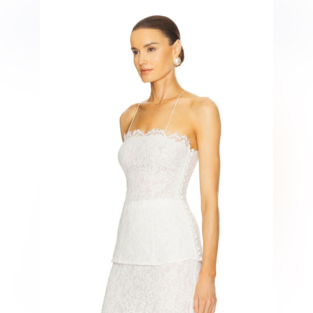 HELSA The Forever Audrey Lace Camisole Elegant White Lace Top ,S - Picture 3 of 15